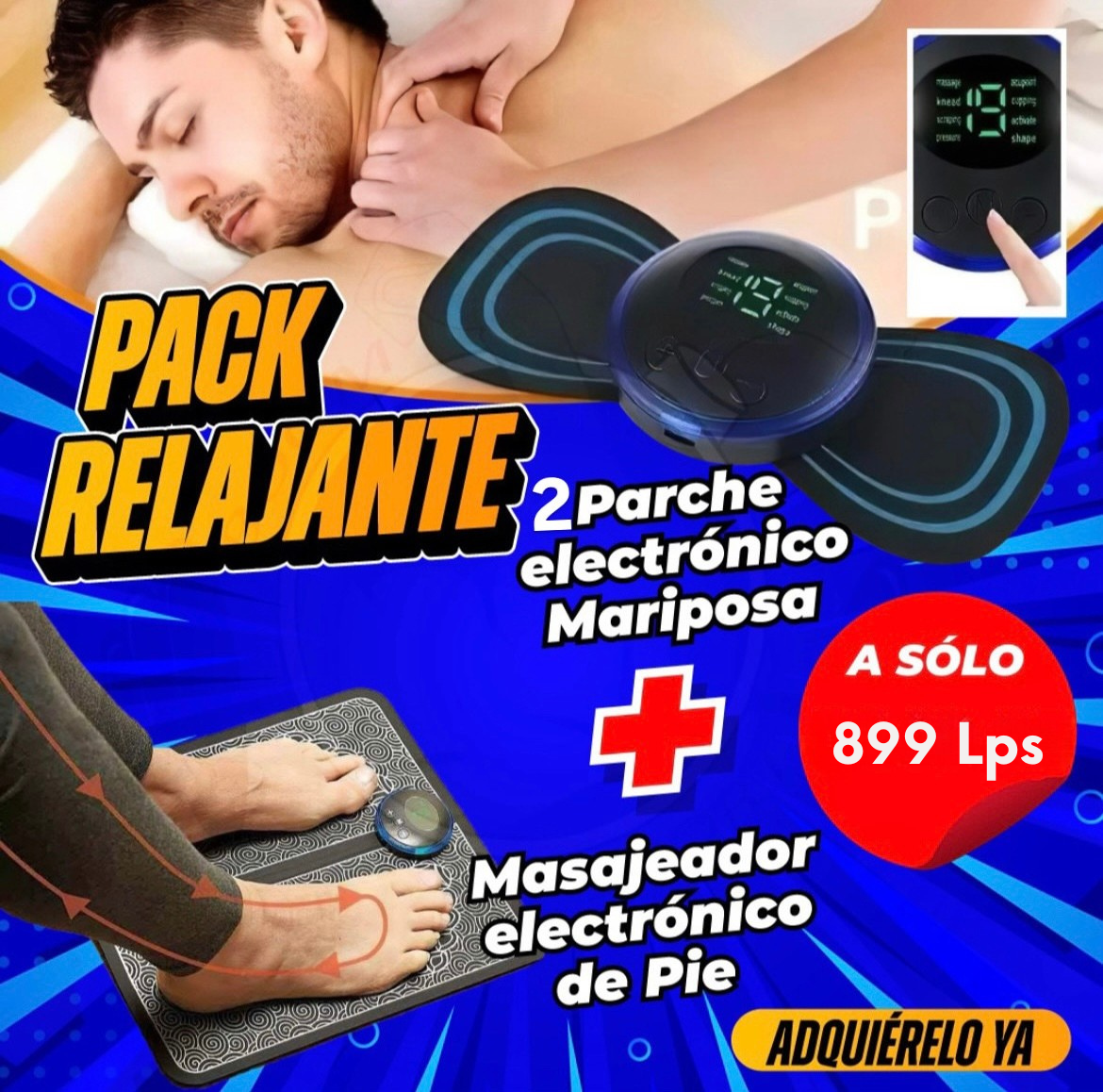 ✨ Duo Relajación – 2 Mariposas + EMS Pies 💥 Alivio instantáneo sin gastar en terapias